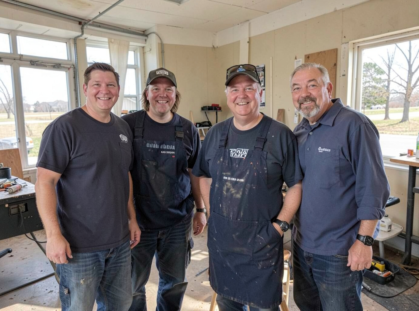 The Roofing Contractor Grand Island team at work in Grand Island